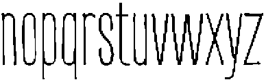 Off Ramp Thin otf (100) Font LOWERCASE