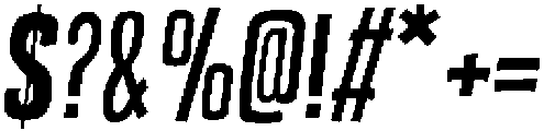 OffRampBoldItalic otf (700) Font OTHER CHARS