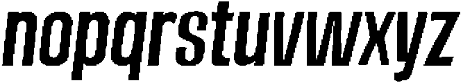 OffRampBoldItalic otf (700) Font LOWERCASE