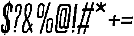 OffRampItalic otf (400) Font OTHER CHARS
