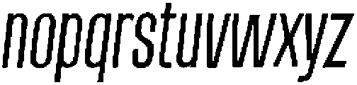 OffRampItalic otf (400) Font LOWERCASE