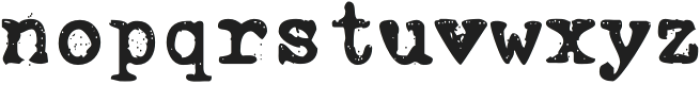 OfficeTypewriter-Bold otf (700) Font LOWERCASE