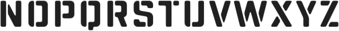 Officer Stencil Bold otf (700) Font UPPERCASE