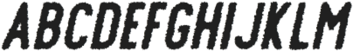 Offlander Rough Italic otf (400) Font LOWERCASE