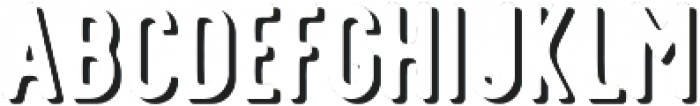 Offlander Shadow otf (400) Font LOWERCASE