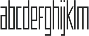 Offroad Condensed Light otf (300) Font LOWERCASE