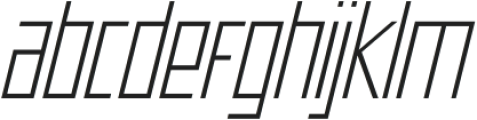 Offroad Expanded Light Oblique otf (300) Font LOWERCASE