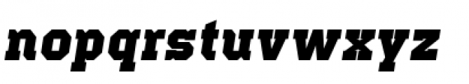 Offense Black Italic Font LOWERCASE
