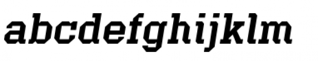 Offense Italic Font LOWERCASE