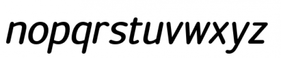 Official Bold Italic Font LOWERCASE