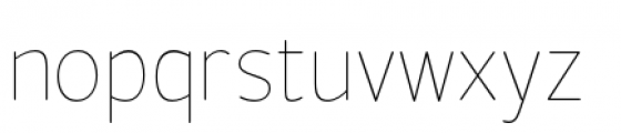 Official Hairline Font LOWERCASE