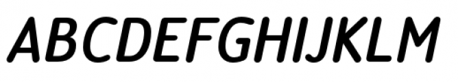 Official Heavy Italic Font UPPERCASE