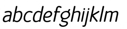 Official Italic Font LOWERCASE