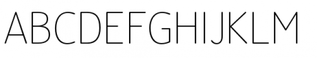 Official Thin Font UPPERCASE