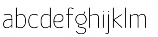 Official Thin Font LOWERCASE