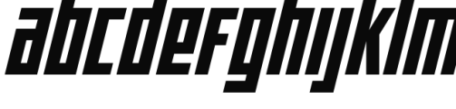 Offroad Black Oblique Font LOWERCASE