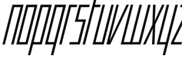 Offroad Cond Light Oblique Font LOWERCASE