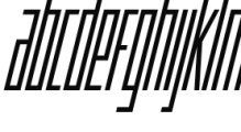 Offroad ExCond Light Oblique Font LOWERCASE