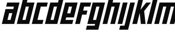 Offroad Expanded Black Oblique Font LOWERCASE