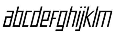 Offroad Expanded Book Oblique Font LOWERCASE