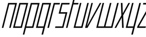 Offroad Light Oblique Font LOWERCASE