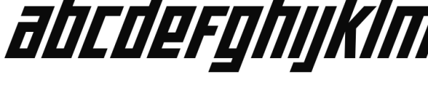 Offroad MX Expanded Font LOWERCASE