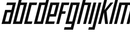 Offroad Oblique Font LOWERCASE