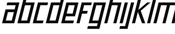 Offroad Wide Oblique Font LOWERCASE