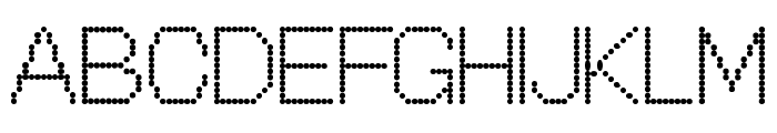OffBit Dot Font UPPERCASE