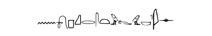 Off_Ancient_Egyptian Font LOWERCASE