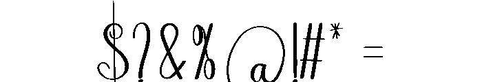 Offline Font OTHER CHARS