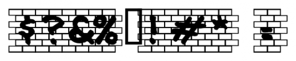 Off the Wall JNL Regular Font OTHER CHARS