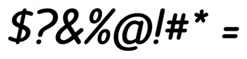 Official Bold Italic Font OTHER CHARS