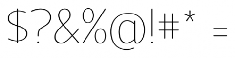 Official Hairline Font OTHER CHARS