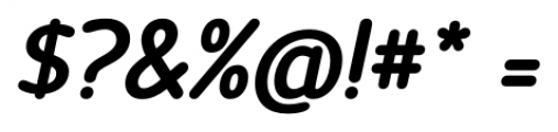 Official Heavy Italic Font OTHER CHARS