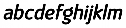 Official Heavy Italic Font LOWERCASE