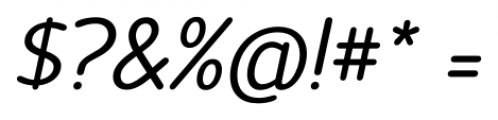 Official Italic Font OTHER CHARS