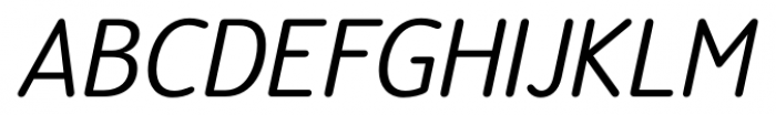 Official Italic Font UPPERCASE