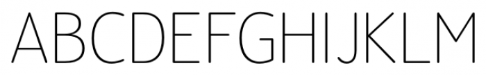 Official Thin Font UPPERCASE