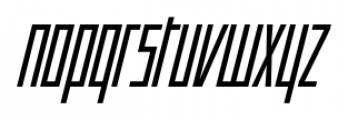 Offroad Condensed Book Oblique Font LOWERCASE