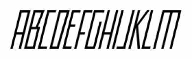 Offroad Condensed Light Oblique Font UPPERCASE