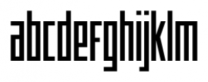 Offroad Condensed Regular Font LOWERCASE