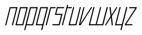 Offroad Expanded Light Oblique Font LOWERCASE