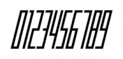 Offroad Extra Condensed Light Oblique Font OTHER CHARS