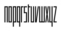Offroad Extra Condensed Light Font LOWERCASE