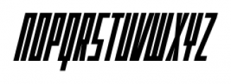 Offroad Extra Condensed Oblique Font UPPERCASE