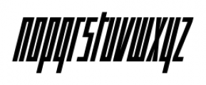 Offroad Extra Condensed Oblique Font LOWERCASE