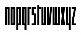 Offroad Extra Condensed Regular Font LOWERCASE