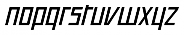 Offroad Wide Oblique Font LOWERCASE