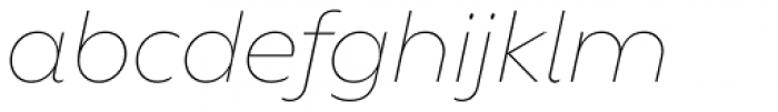 Ofelia Std Ultralight Italic Font LOWERCASE